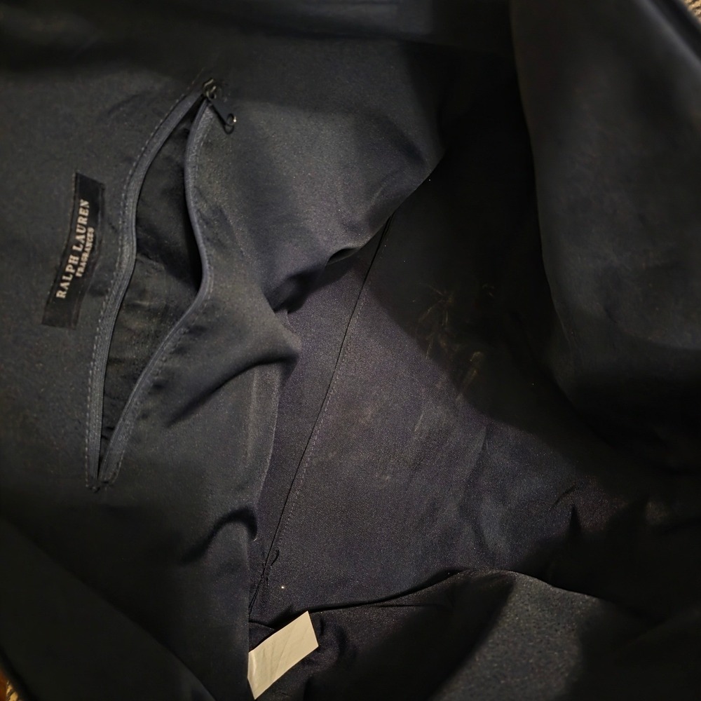 Ralph Lauren Duffel Bag Navy White Preppy Nautical‎ Tote Large - Picture 9 of 9